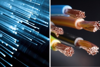 What is the difference between fibre cable and traditional cable?